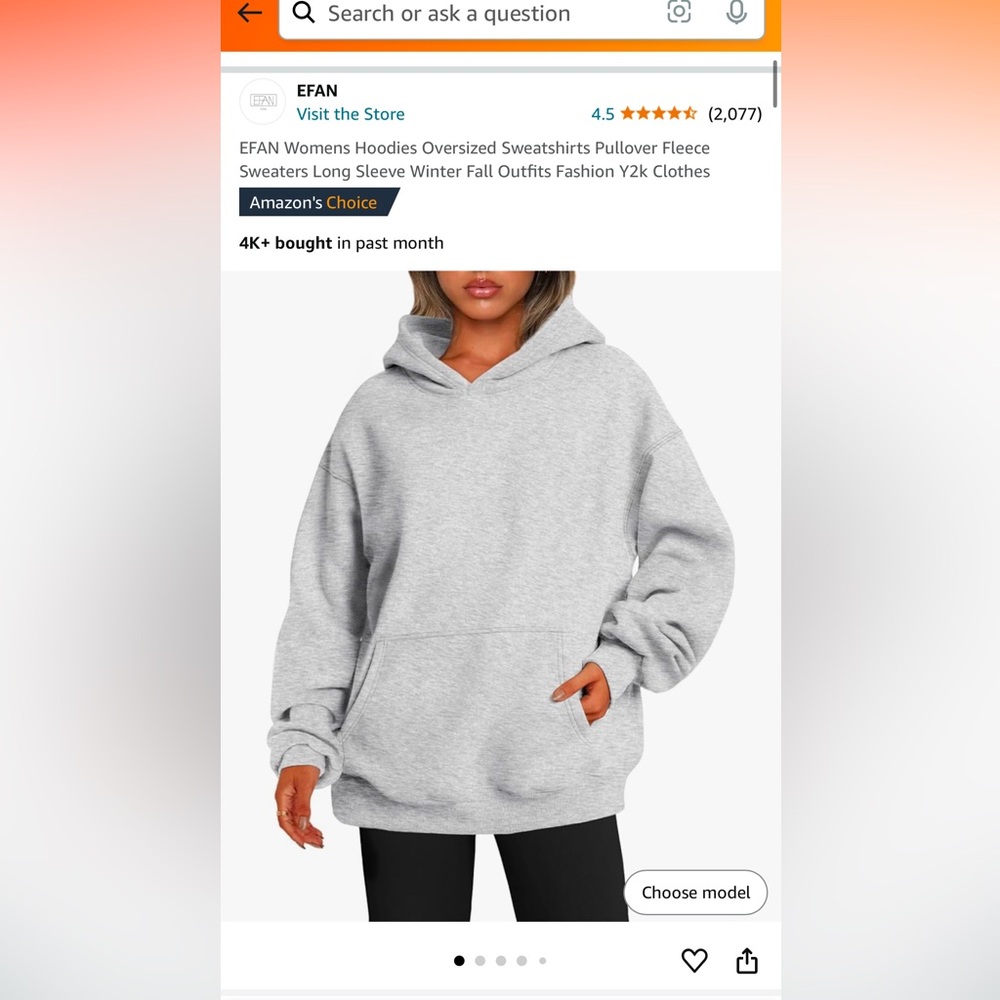 Gray hoodie